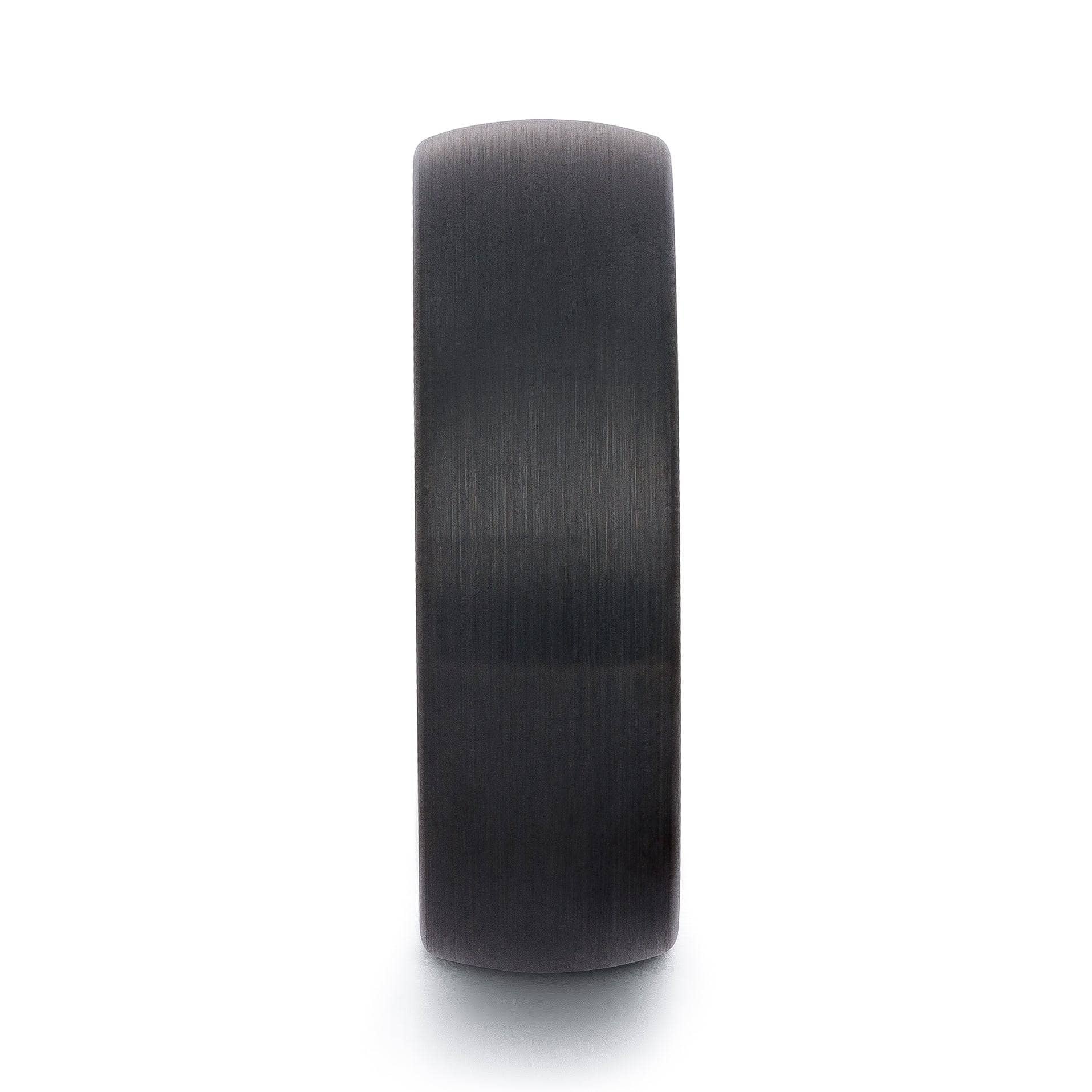Black Tungsten Brushed Wedding Band 8MM
