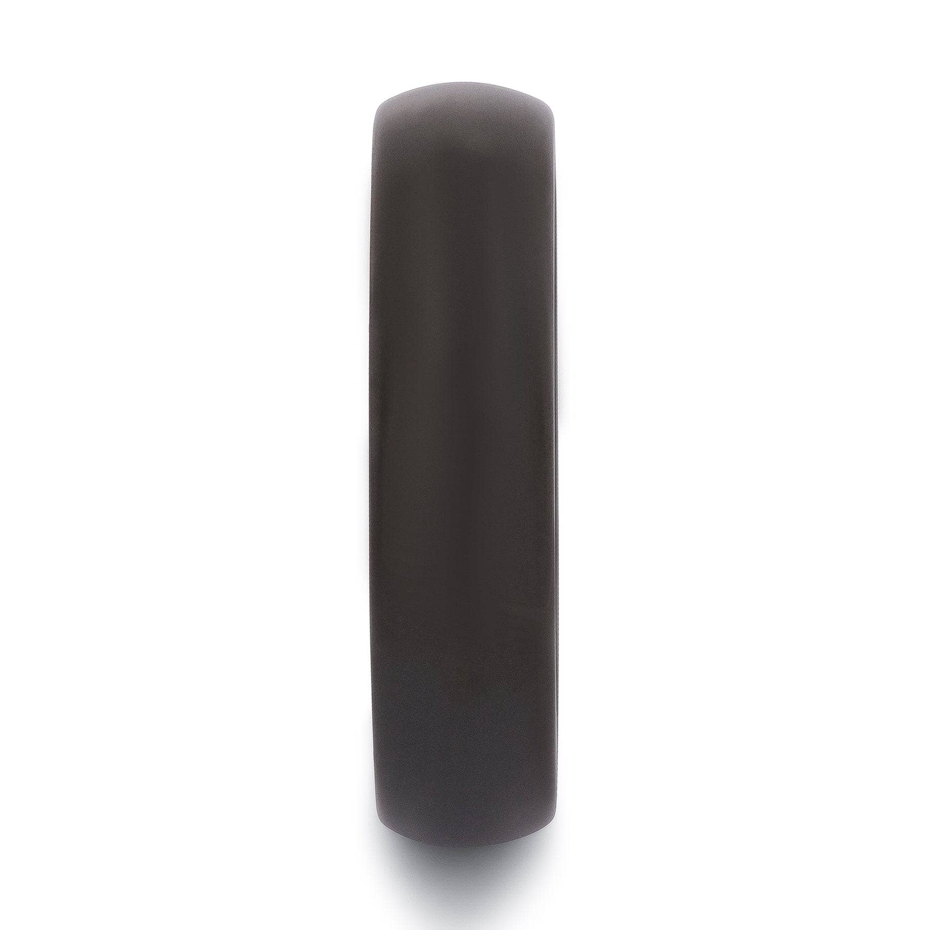 Black Tungsten Polished Wedding Band 6MM