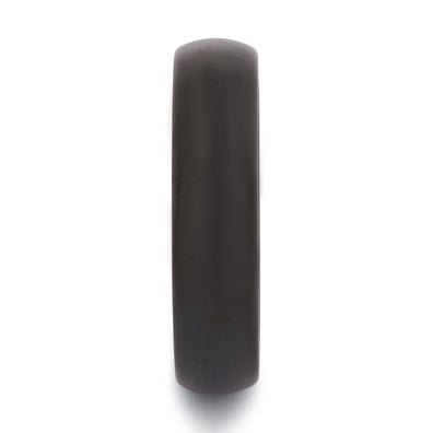 Black Tungsten Polished Wedding Band 6MM
