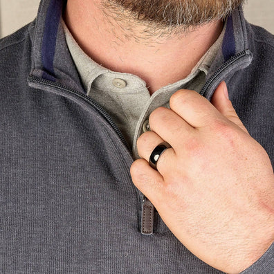 Black Tungsten Polished Wedding Band 8MM