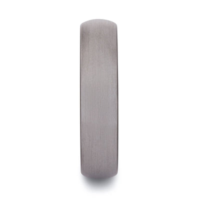 Tungsten Brushed Wedding Band 6MM