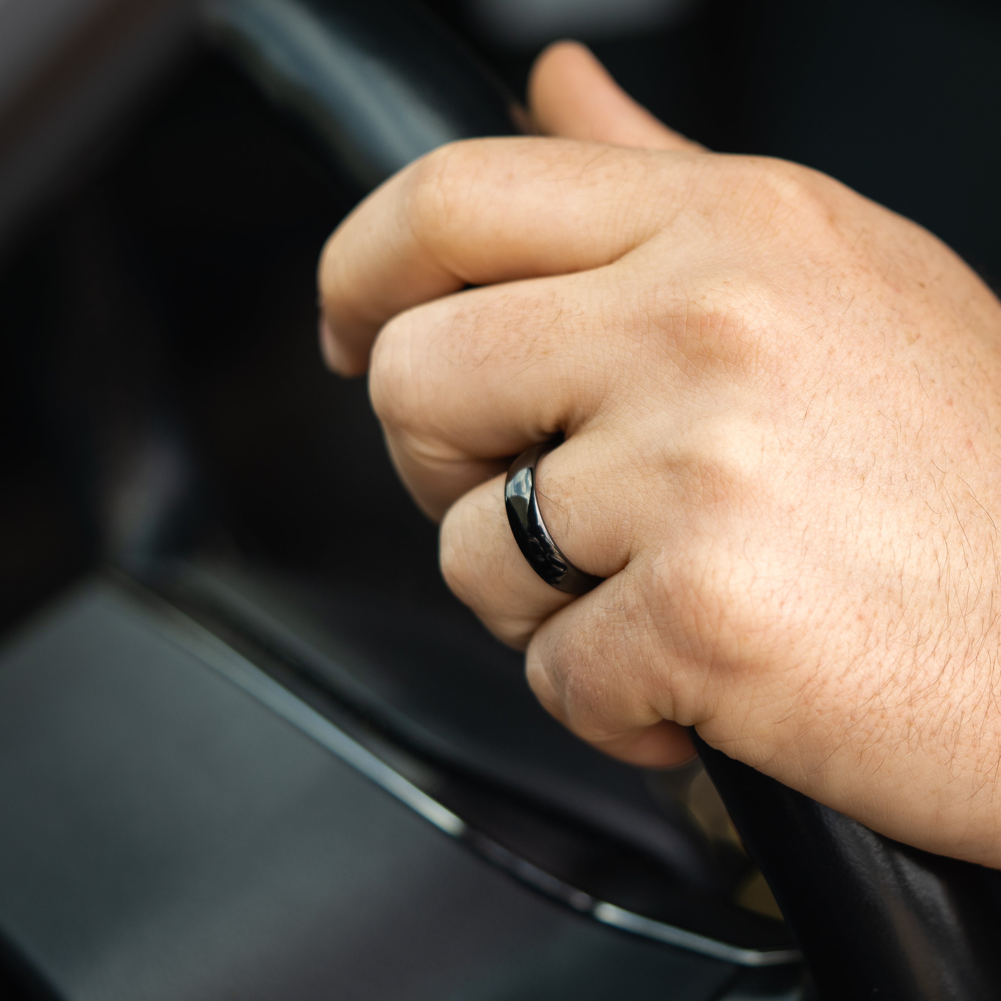 6mm Black Tungsten Polished Wedding Ring | Alpine Rings