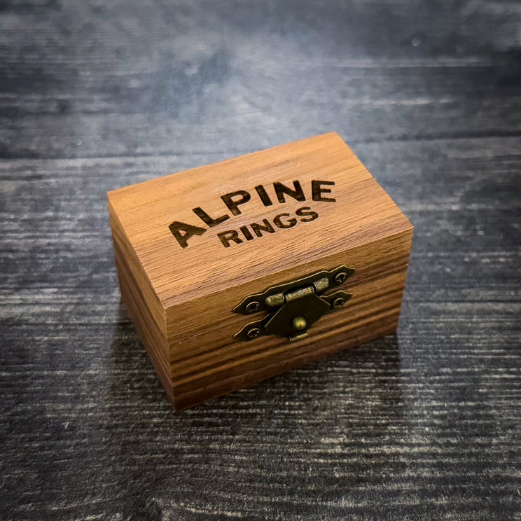 Premium Black Walnut Hand-Made Ring Box