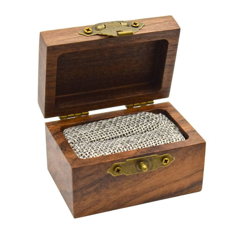 Premium Black Walnut Hand-Made Ring Box